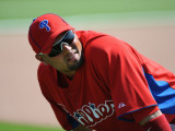 Florida Seminoles v Philadelphia Phillies, CLEARWATER, FL - FEBRUARY 24: Shane Victorino