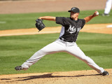 Florida Marlins v Washington Nationals, VIERA, FL - MARCH 02: Mike Dunn