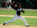 New York Mets v Florida Marlins, JUPITER, FL - MARCH 04: Leo Nunez