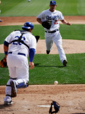Texas Rangers v Los Angeles Dodgers, GLENDALE, AZ - MARCH 15: Clayton Kershaw and Rod Barajas