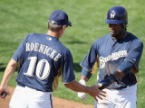 Oakland Athletics v Milwaukee Brewers, PHOENIX, AZ - MARCH 03: Rickie Weeks and Ron Roenicke