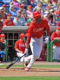 Florida Seminoles v Philadelphia Phillies, CLEARWATER, FL - FEBRUARY 24: Domonic Brown