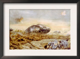 World War I, British Tanks Advancing Towards German Trenches Near Cambrai, 1918