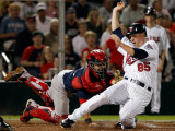 Boston Red Sox v Minnesota Twins, FORT MYERS, FL - FEBRUARY 27: Mark Wagner and Brian Dinkelman