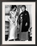 Jacqueline Kennedy, and Japanese Prime Minister Hayato Ikeda, at Japanese Embassy. June 22, 1961