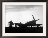 World War II, a British Fighter Pilot Running Toward His Plane During the Battle of Britain, 1940