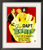 Bolero, George Raft, Carole Lombard on Window Card, 1934