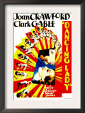 Dancing Lady, Clark Gable, Joan Crawford on Midget Window Card, 1933