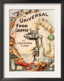 Food Choppers Mincers the Universal Cooking Appliances Gadgets, USA, 1890