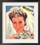 Woman, Wedding Weddings Marriages Bride Brides Magazine, UK, 1942