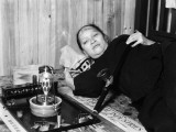Chinese Woman in Opium Den, Smoking Opium, Lying on Floor, Hong Kong