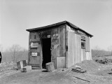 Shack With 'No Admittance' and 'No Trespassing' Signs Outside Photographic Print