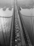 Traffic on Delaware River Bridge, Connecting Philadelphia and Camden, New Jersey