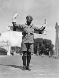 Sikh Traffic Policeman Standing in Middle of Street, Directing Traffic, Singapore