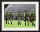 Soldiers of the Belgian Army During a Mout Training