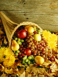 Cornucopia Filled With Fruit