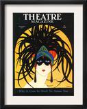 Theatre, Masks Magazine, USA, 1920 Framed Art Print