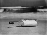 Message in Bottle on Shore
