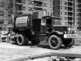Concrete Truck on Site of Construction