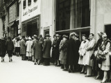 People Standing in Line at James Robinson Cinema, NY
