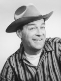 Man in Stetson Hat Posing in Studio, Portrait