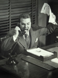 Angry Businessman Inside Office