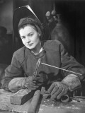 Woman Welding in Ww Ii Defense Plant