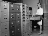Woman Filing