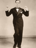 Man Wearing Tuxedo, Dancing, Portrait Photographic Print