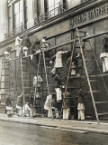 Group of Painters on Ladders
