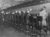 Female Switchboard Operators Connecting Calls