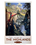 Buy By Rail to The Highlands, BR (ScR), c.1950s at AllPosters.com