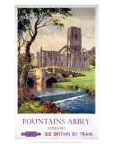 Fountains Abbey, Yorkshire, BR (NER), c.1956