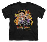 Youth: Boop - Biker Flames Boop T-Shirt