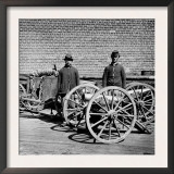 The Civil War, Richmond, Virginia, Confederate Brass Mountain Howitzers, from Glass Negative, 1865