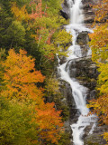 Buy Silver Cascade Waterfall in White Mountains in Autumn, Crawford Notch State Park, New Hampshire at AllPosters.com