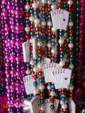 Mardi Gras Beads, French Quarter, New Orleans, Louisiana, USA Poker Poster