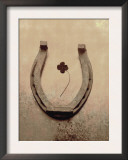 Buy Lucky Horse Shoe on Dusty Rose Metallic IV at AllPosters.com