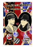 Buy Prince William and Kate Middleton, The Royal Wedding Black and White Photo Scrapbook at AllPosters.com