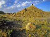 Badlands Formations at Dinosaur Provincial Park in Alberta, Canada
