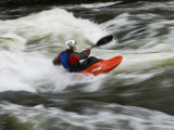 Buy Kayaker Plays in a Hole in Tariffville Gorge, Farmington River in Tariffville, Connecticut, USA at AllPosters.com