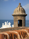 Lookout Tower at Fort San Cristobal, Old San Juan, Puerto Rico, Caribbean Photographic Print