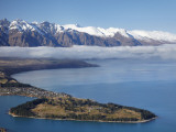 The Remarkables, Lake Wakatipu, and Queenstown, South Island, New Zealand