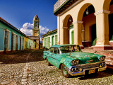 Old Worn 1958 Classic Chevy, Trinidad, Cuba