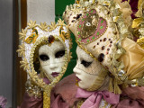 Woman Dressed in Costume For the Annual Carnival Festival, Burano Island, Venice, Italy