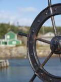 Buy Fisherman's Point, Boat Wheel in Front of Harbor, Twillingate, Newfoundland and Labrador, Canada at AllPosters.com