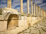 Buy Corinthian Columns and Tracks of Chariot Wheels, Jerash, Jordan at AllPosters.com