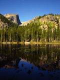 Hallet Peak Reflected in Dream Lake, Rocky Mountain National Park, Colorado, USA