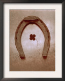 Buy Lucky Horse Shoe on Dusty Rose Metallic I at AllPosters.com