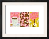 Tea Time Patterns Triptych